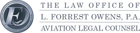 Logo of The Law Office of L. Forrest Owens, P.A. Aviation Legal Counsel featured by SproutEd CLE