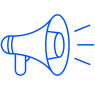 Icon of a megaphone representing industry influence